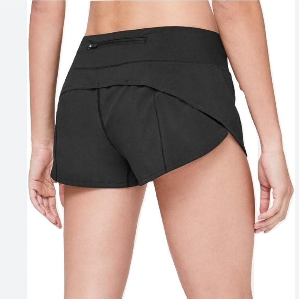 lululemon athletica Black Athletic Running Shorts
